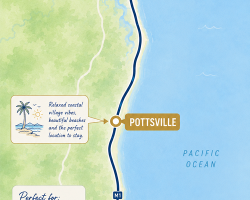 Gold Coast to Byron Bay Map